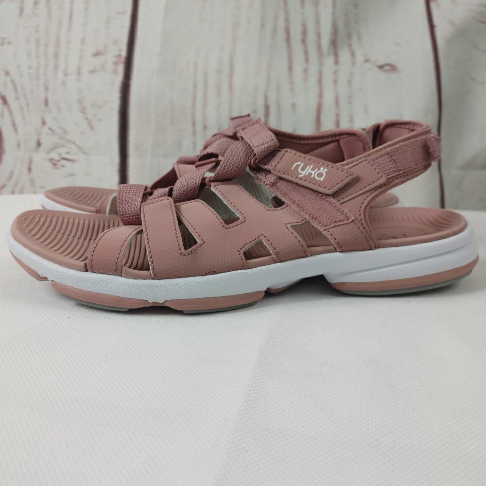 Ryka Q-Contour Footbed Pink Sandals Women Size 9.5M